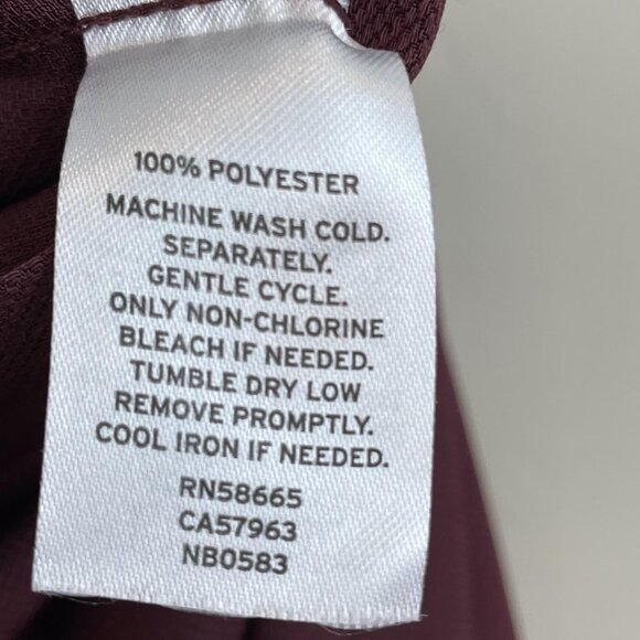 14th and Union burgundy sass elastic back soft straight leg pants extra large - Picture 10 of 12